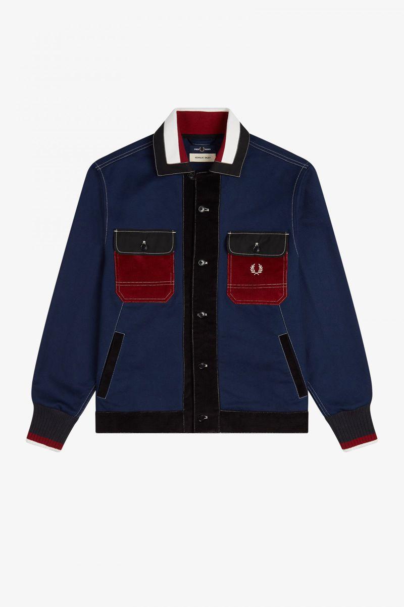 Light Navy Fred Perry SM3035 Men's Jackets | PH 1249GSOL